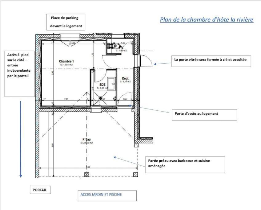 Aigrefeuille-dʼAunis Chambre D Hote La Riviere 45M2 Jardin Et Piscine מראה חיצוני תמונה